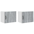 Vægskab LUCCA 2 pcs Grå sonoma-eg 50 x 31 x 40 cm