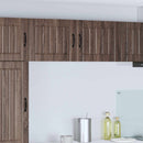 Vægskab LUCCA 2 pcs Brunt eg 50 x 31 x 40 cm Konstrueret træ
