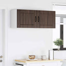 Vægskab LUCCA 2 pcs Brunt eg 50 x 31 x 40 cm Konstrueret træ