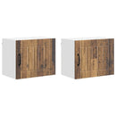 Vægskab LUCCA 2 pcs Gammelt træ 50 x 31 x 40 cm Konstrueret træ