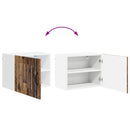 Vægskab LUCCA 2 pcs Gammelt træ 50 x 31 x 40 cm Konstrueret træ