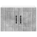Vægskab LUCCA 2 pcs Betongrå 60 x 31 x 40 cm Konstrueret træ