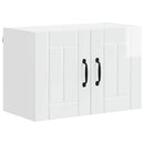 Vægskab LUCCA 2 pcs Hvid højglans 60 x 31 x 40 cm