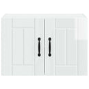 Vægskab LUCCA 2 pcs Hvid højglans 60 x 31 x 40 cm