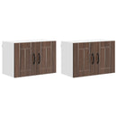 Vægskab LUCCA 2 pcs Brunt eg 60 x 31 x 40 cm Konstrueret træ