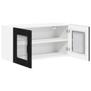 Væglågskab LUCCA Sort eg 80 x 31 x 40 cm Konstrueret træ