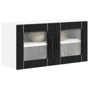 Væglågskab LUCCA Sort eg 80 x 31 x 40 cm Konstrueret træ