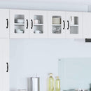 Væglågskab LUCCA 2 pcs Hvid 60 x 31 x 40 cm Konstrueret træ