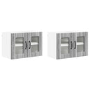 Væglågskab LUCCA 2 pcs Grå sonoma-eg 60 x 31 x 40 cm