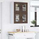 Væglågskab LUCCA 2 pcs Brunt eg 60 x 31 x 40 cm Konstrueret træ
