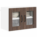 Væglågskab LUCCA 2 pcs Brunt eg 60 x 31 x 40 cm Konstrueret træ
