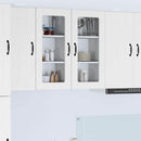 Væglågskab LUCCA 2 pcs Hvid 40 x 31 x 80 cm Konstrueret træ