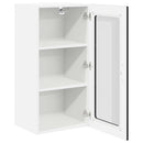 Væglågskab LUCCA 2 pcs Sort 40 x 31 x 80 cm Konstrueret træ