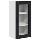 Væglågskab LUCCA 2 pcs Sort 40 x 31 x 80 cm Konstrueret træ