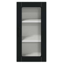 Væglågskab LUCCA 2 pcs Sort 40 x 31 x 80 cm Konstrueret træ