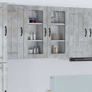 Væglågskab LUCCA 2 pcs Betongrå 40 x 31 x 80 cm Konstrueret træ