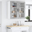 Væglågskab LUCCA 2 pcs Betongrå 40 x 31 x 80 cm Konstrueret træ