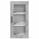 Væglågskab LUCCA 2 pcs Betongrå 40 x 31 x 80 cm Konstrueret træ