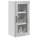 Væglågskab LUCCA 2 pcs Betongrå 40 x 31 x 80 cm Konstrueret træ