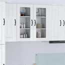 Væglågskab LUCCA 2 pcs Hvid højglans 40 x 31 x 80 cm