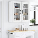Væglågskab LUCCA 2 pcs Hvid højglans 40 x 31 x 80 cm