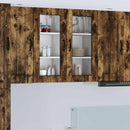 Væglågskab LUCCA 2 pcs Røget eg 40 x 31 x 80 cm Konstrueret træ