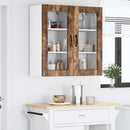 Væglågskab LUCCA 2 pcs Røget eg 40 x 31 x 80 cm Konstrueret træ