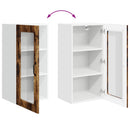 Væglågskab LUCCA 2 pcs Røget eg 40 x 31 x 80 cm Konstrueret træ
