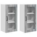 Væglågskab LUCCA 2 pcs Grå sonoma-eg 40 x 31 x 80 cm