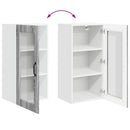 Væglågskab LUCCA 2 pcs Grå sonoma-eg 40 x 31 x 80 cm