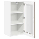 Væglågskab LUCCA 2 pcs Brunt eg 40 x 31 x 80 cm Konstrueret træ