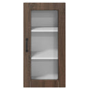 Væglågskab LUCCA 2 pcs Brunt eg 40 x 31 x 80 cm Konstrueret træ