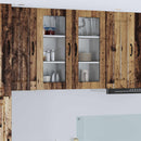 Væglågskab LUCCA 2 pcs Gammelt træ 40 x 31 x 80 cm