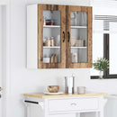 Væglågskab LUCCA 2 pcs Gammelt træ 40 x 31 x 80 cm