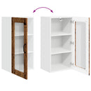 Væglågskab LUCCA 2 pcs Gammelt træ 40 x 31 x 80 cm