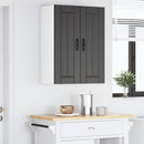 Vægskab LUCCA 2 pcs Sort 30 x 31 x 80 cm Konstrueret træ
