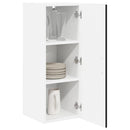Vægskab LUCCA 2 pcs Sort 30 x 31 x 80 cm Konstrueret træ