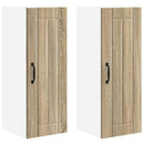 Vægskab LUCCA 2 pcs Sonoma-eg 30 x 31 x 80 cm Konstrueret træ