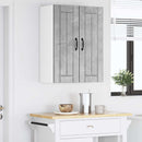 Vægskab LUCCA 2 pcs Betongrå 30 x 31 x 80 cm Konstrueret træ
