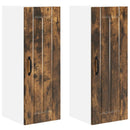 Vægskab LUCCA 2 pcs Røget eg 30 x 31 x 80 cm Konstrueret træ