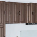 Vægskab LUCCA 2 pcs Brunt eg 30 x 31 x 80 cm Konstrueret træ