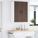 Vægskab LUCCA 2 pcs Brunt eg 30 x 31 x 80 cm Konstrueret træ