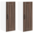 Vægskab LUCCA 2 pcs Brunt eg 30 x 31 x 80 cm Konstrueret træ