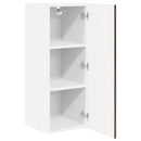 Vægskab LUCCA 2 pcs Brunt eg 30 x 31 x 80 cm Konstrueret træ