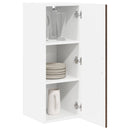 Vægskab LUCCA 2 pcs Brunt eg 30 x 31 x 80 cm Konstrueret træ