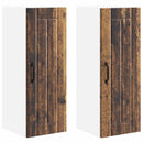 Vægskab LUCCA 2 pcs Gammelt træ 30 x 31 x 80 cm Konstrueret træ