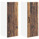 Vægskab LUCCA 2 pcs Gammelt træ 30 x 31 x 80 cm Konstrueret træ