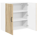 Vægskab LUCCA Sonoma-eg 80 x 31 x 80 cm Konstrueret træ