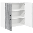 Vægskab LUCCA Grå sonoma-eg 80 x 31 x 80 cm Konstrueret træ