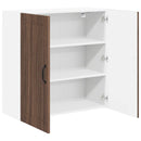 Vægskab LUCCA Brunt eg 80 x 31 x 80 cm Konstrueret træ